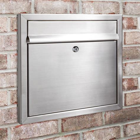 brushed stainless steel post box|heavy duty stainless steel mailbox.